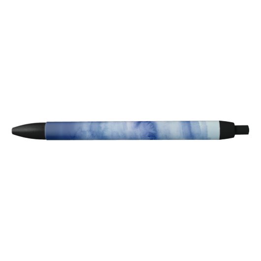 Stylo Noir Blue Water Peinture Texture Motif Beach (Devant)