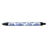 Stylo Noir Blue Willow Animal Rabbit Cerf Fox Bird Toile (Devant)