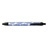 Stylo Noir Blue Willow Animal Rabbit Cerf Fox Bird Toile (Dos)