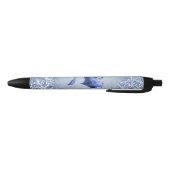 Stylo Noir Blue Winter Dragon Imaginaire Nature Art (Bas)