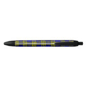 Stylo Noir Blue Yellow Plaid Checker Seamless Pattern (Dos)