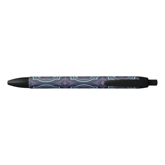 Stylo Noir blueish floral tiling pattern (Dos)
