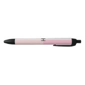 Stylo Noir Blush Monogramme Pastel Rose Pâle Colorblock (Bas)