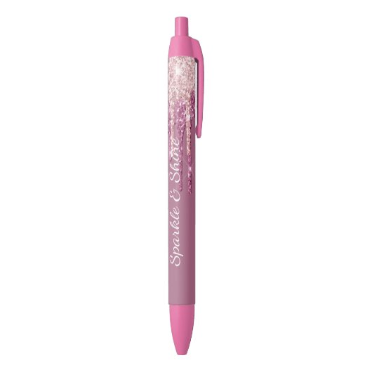 Stylo Noir Blush Pink Boysenberry Glitter Ice Cream Drips (Bas (Vertical))