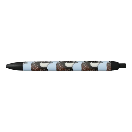 Stylo Noir Bobwhite Quail Head (Devant)