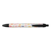 Stylo Noir Boho 70's Retro Daisy Flowers (Dos)