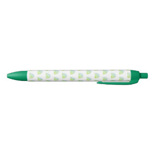 Stylo Noir Boho Chic Green Motif arc-en-ciel