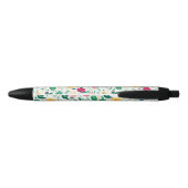 Stylo Noir Boho Fleur sauvage Meadow Floral Design (Dos)