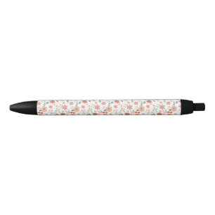 Stylo Noir Boho Floral Terre Tons Fleurs Modernes