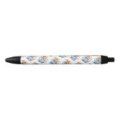Stylo Noir Boho Rust Orange Aquarelle Fleurs Arrosage Can (Devant)
