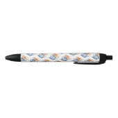 Stylo Noir Boho Rust Orange Aquarelle Fleurs Arrosage Can (Bas)