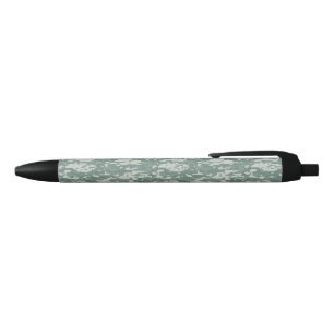 Stylo Noir Bois de Camouflage numérique