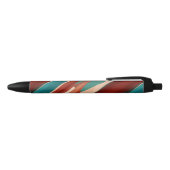 Stylo Noir Bois et turquoise (Haut)