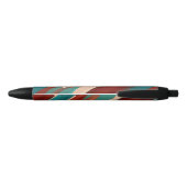 Stylo Noir Bois et turquoise (Dos)