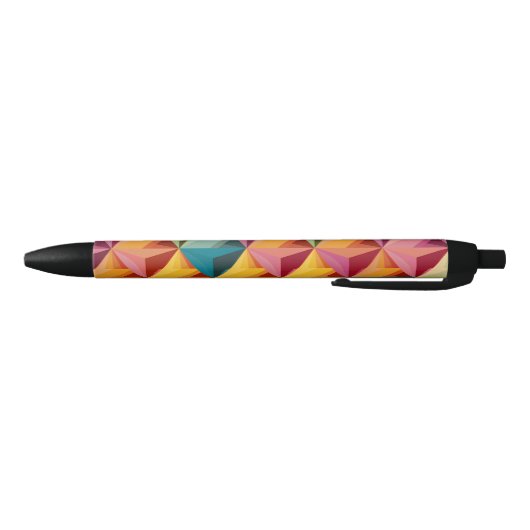 Stylo Noir Bold Geometric Triangle Pattern  (Bas)