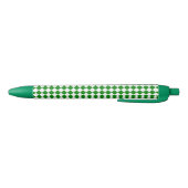 Stylo Noir Bold Green and White Chevron Pattern Classic (Bas)