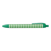 Stylo Noir Bold Green and White Chevron Pattern Classic (Haut)