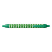 Stylo Noir Bold Green and White Chevron Pattern Classic (Dos)