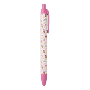 Stylo Noir Bonjour Cupcake
