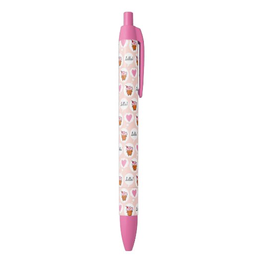Stylo Noir Bonjour Cupcake (Bas (Vertical))