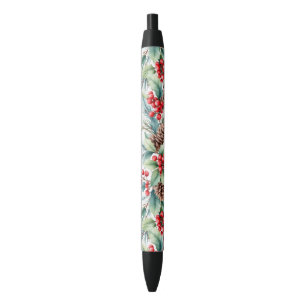 Stylo Noir Bordure aquarelle rustique