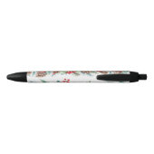 Stylo Noir Bordure aquarelle rustique (Dos)
