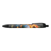 Stylo Noir Boule de golf blanche (Haut)