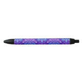Stylo Noir Boule de neige en cristal clair ornement (Devant)