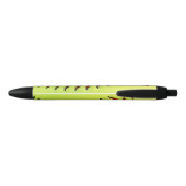 Stylo Noir Boule jaune personnalisée du base-ball (Dos)