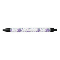 Bouquet floral Lavande d'aquarelle personnalisé