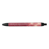 Stylo Noir Boutique de mode Bokeh Rouge Profond (Devant)