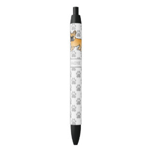 Stylo Noir Bouvier français fauve Chien de dessin animé migno