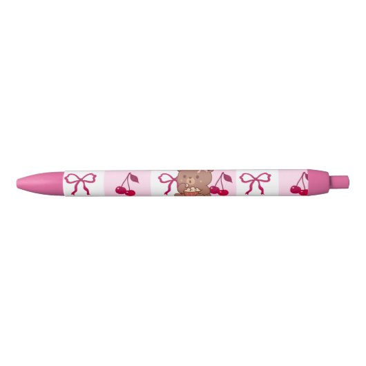 Stylo Noir  Bows & Bears Pen (Devant)