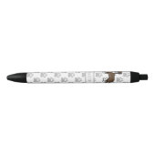 Stylo Noir Boxer Bringé Avec Nom Et Pattes Grises (Devant)