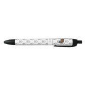 Stylo Noir Boxer Bringé Avec Nom Et Pattes Grises (Bas)