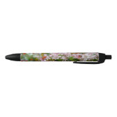 Stylo Noir Branche délicate avec fleurs pommier (Bas)