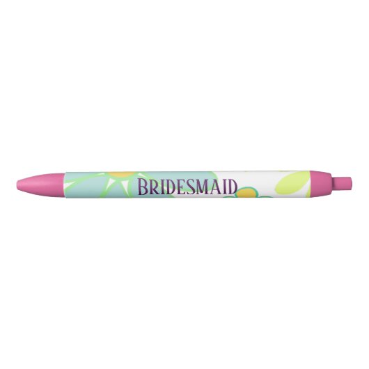 Stylo Noir Bridesmaid Floral Bleu (Devant)