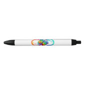 Stylo Noir Bright infinity with rainbow butterfly (Devant)