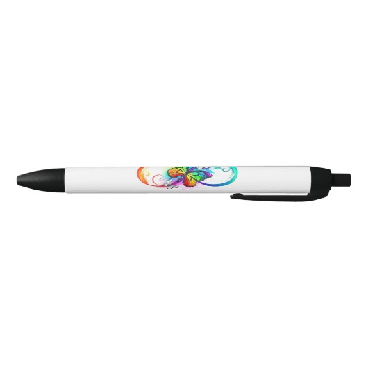 Stylo Noir Bright infinity with rainbow butterfly (Bas)
