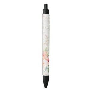 Stylo Noir Brise d'été Rouge pêche Hibiscus  