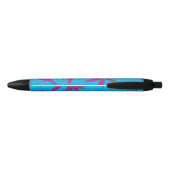 Stylo Noir Brise Fleur Bleu-vert (Dos)