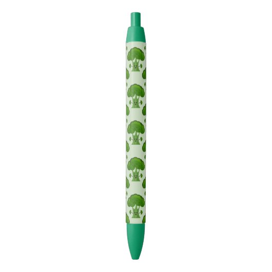 Stylo Noir Brocoli de dessin (devant Vertical)