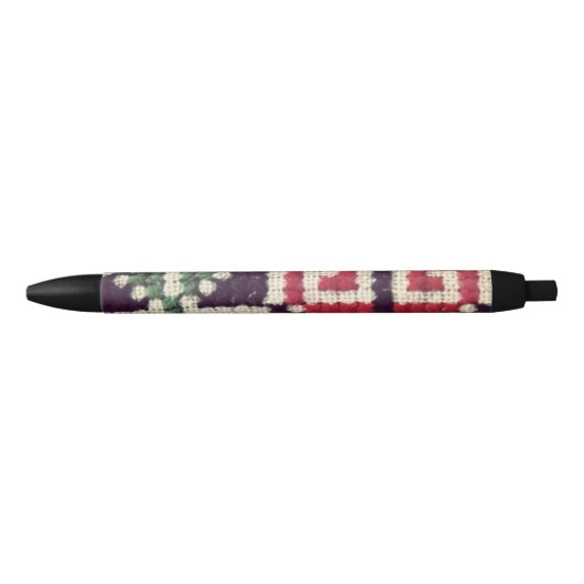 Stylo Noir Broderie ukrainienne (Devant)