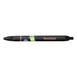 Stylo Noir Brosse à dents mignonne dentifrice dentaire soie d