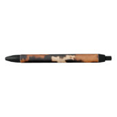 Stylo Noir Brown Black Cream Faux Cow Print (Devant)