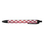 Stylo Noir Buffalo plaid rouge et blanc (Bas)