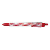 Stylo Noir Buffalo plaid rouge et blanc (Bas)