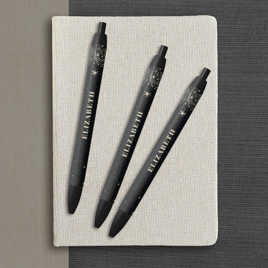 Stylo Noir Bureau élégant de coiffeur professionnel