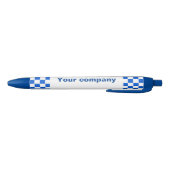 Stylo Noir Butin checkered bleu de marchandises de vente (Bas)