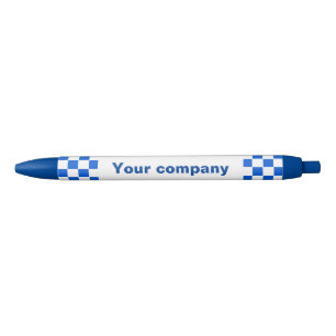 Stylo Noir Butin checkered bleu de marchandises de vente